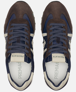 Premiata Lucy 4931 sneakers синие с коричневым