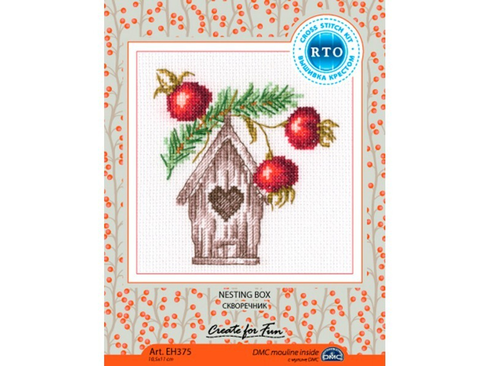 "Скворечник"-EH375 вышивка
