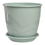 Горшок Венеция, D19, 3,1 л, мята с поддоном