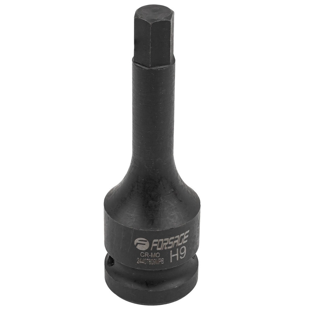 Головка-бита 6-гранная ударная 9мм,1/2'' Forsage F-24407809MPB