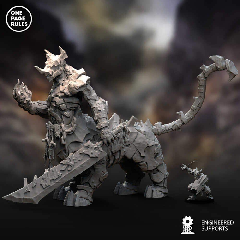 Grand Alliance Chaos Beasts of Chaos Dragon Ogors миниатюра для dnd, днд, pathfinder, фентези, Настольная игра, НРИ, Варгейм, РПГ