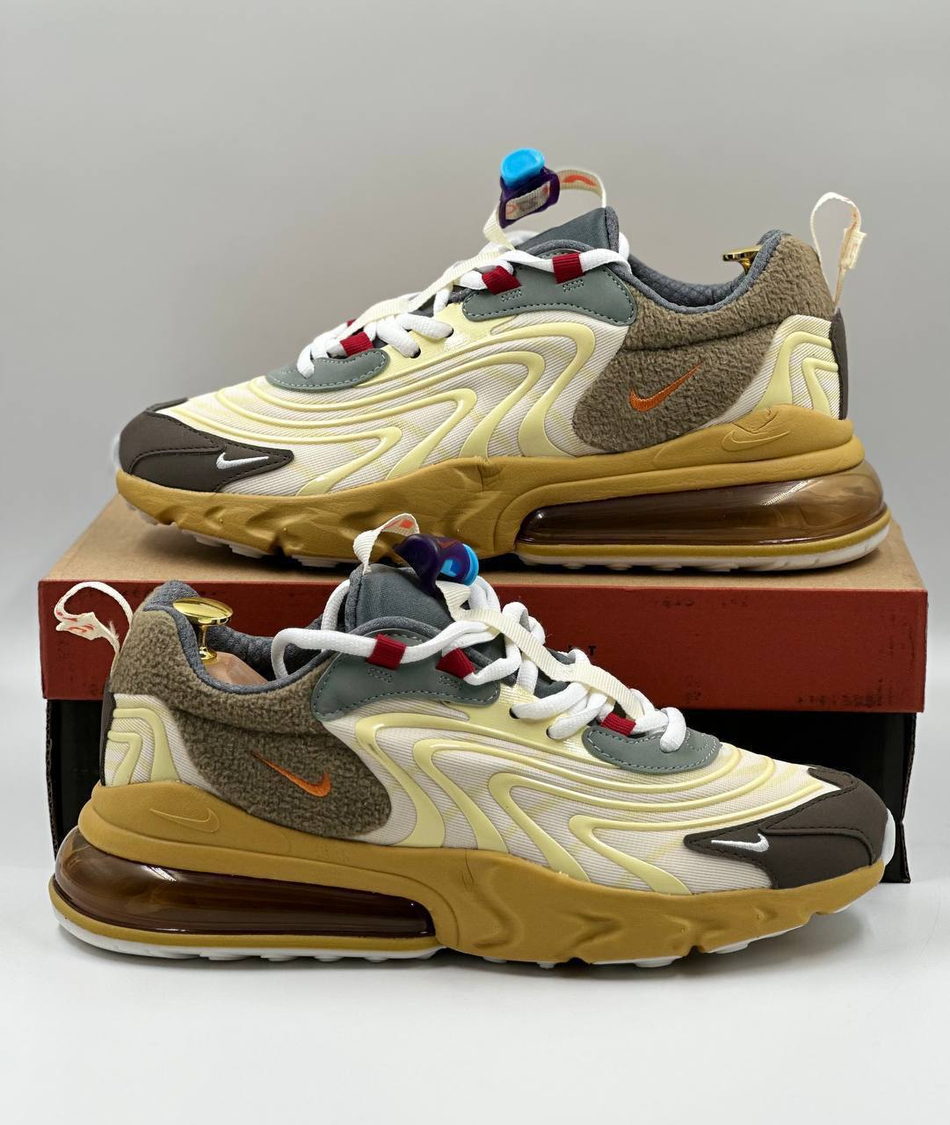 Кроссовки Nike Air Max 270 React Travis #A371 (желт.)