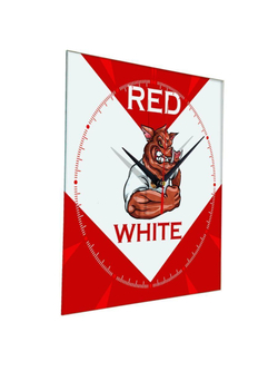 Настенные часы Red and White Спартак Декор для дома, подарок