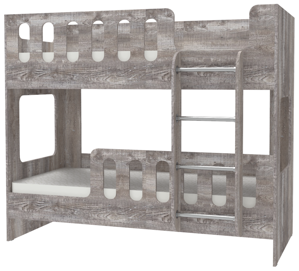 Двухъярусная кровать КарИВи ДС-20 80x180 Бетон