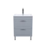 Тумба с умывальником IDDIS Oxford, напольная, 60 см, светло-серый, OXF60L0i95K