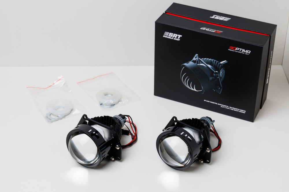 Optima Bi-LED Lens SRT Double Chip 3.0" 5500К 24V