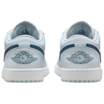 Jordan Air Jordan 1 Cushioning Low top Vintage Basketball Shoes Men's Light Blue White