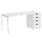Home Office Стол письменный VR.SP-3-178.4.A Белый Бриллиант/Металл Белый 1780*720*750
