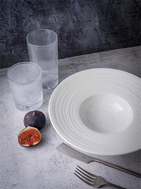 Тарелка глубокая / для пасты 250 мл, d 26 см h 6,5 см, фарфор, Linea