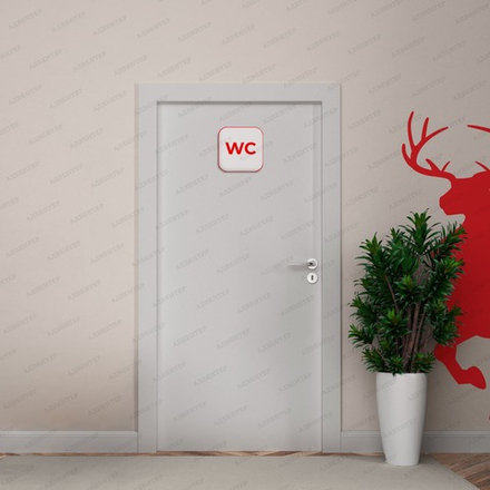 Навигационная табличка туалет WC 1181