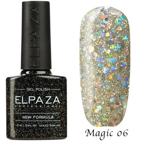 ELPAZA гель-лак Magic Glitter №6 Алмаз, 10 мл