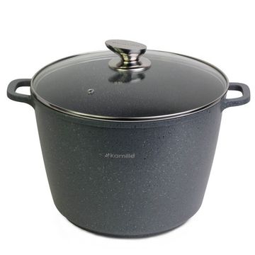 Кастрюля 10 л. из литого алюминия Kamille KM 4428 с мраморным покрытием