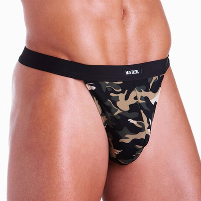 Стринги цвета хаки Hustler Fundies