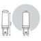 Лампа светодиодная диммируемая Gauss G9 5,5W 3000К прозрачная 107309155-D