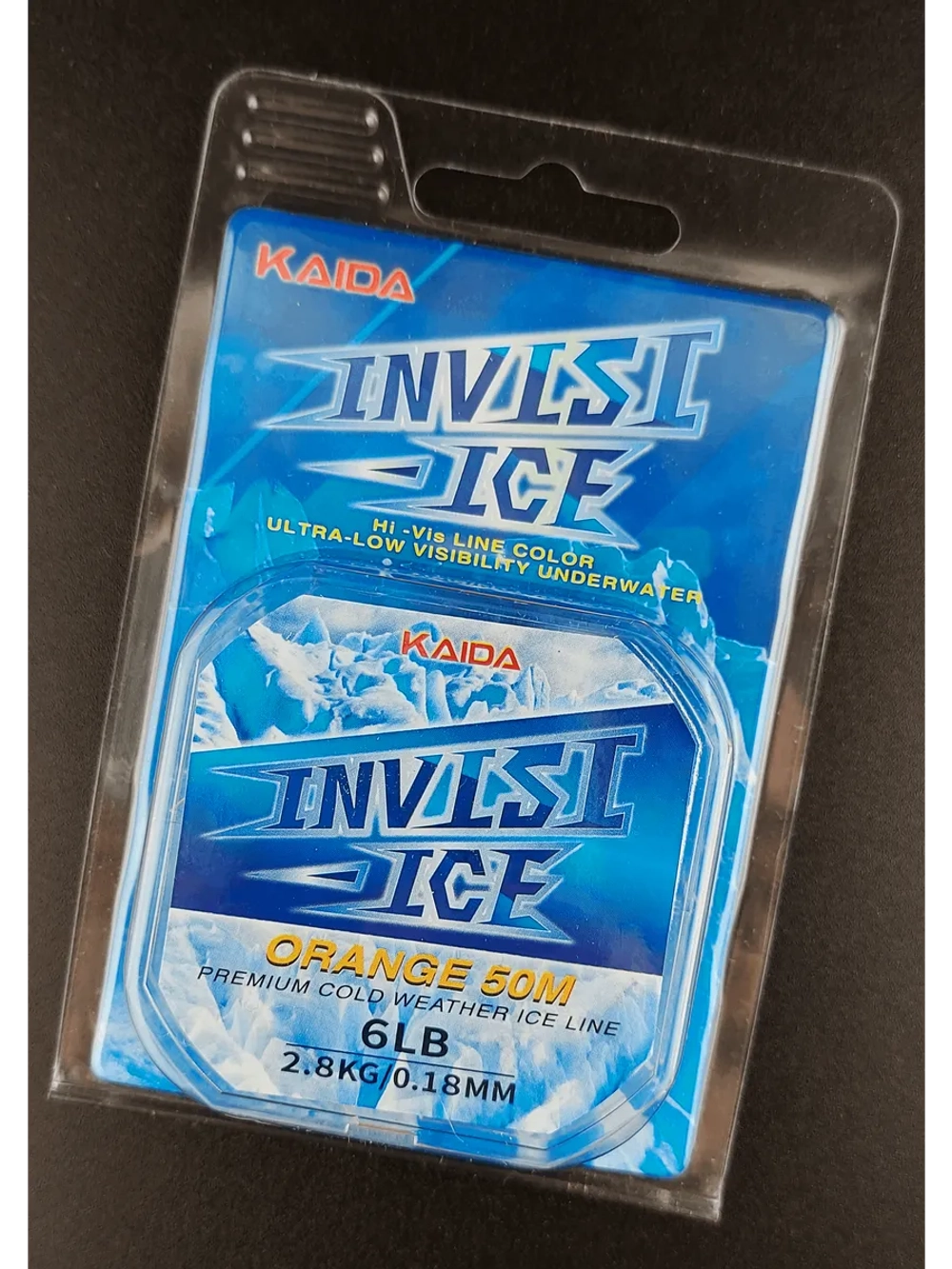 Зимняя леска Каида Invisi ICE для подлёдного лова 0.18 мм