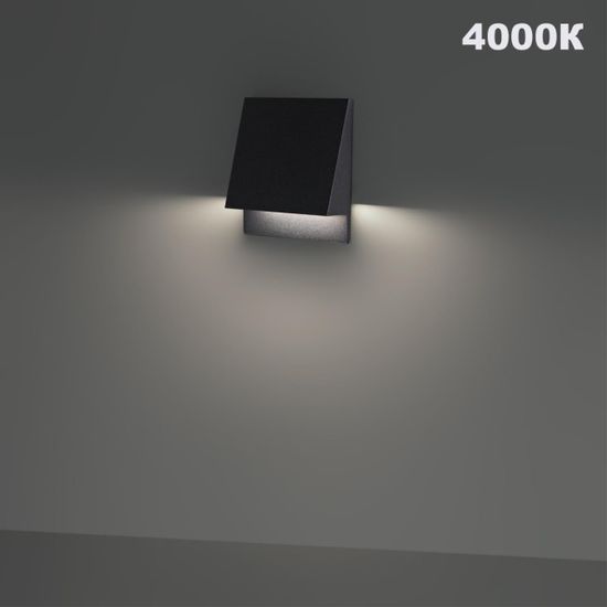 359723 STREET NT25 766 черный Подсветка для лестниц с переключателем цв. температуры IP65 LED 3W 100-240V 2700К\3200К\4000К SCALA