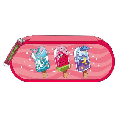 Пенал 1 отд. 20,5*7,5*4см, молния "Мороженое" (Феникс+)