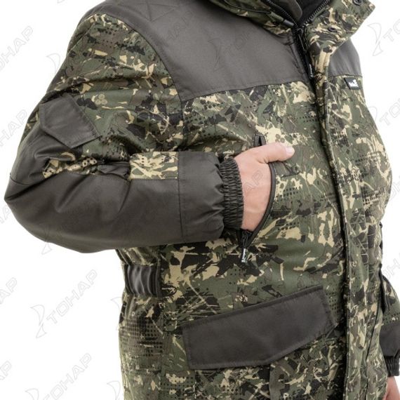 Костюм зимний ГОРКА полукомбинезон, алова/хаки р.56/182 Helios