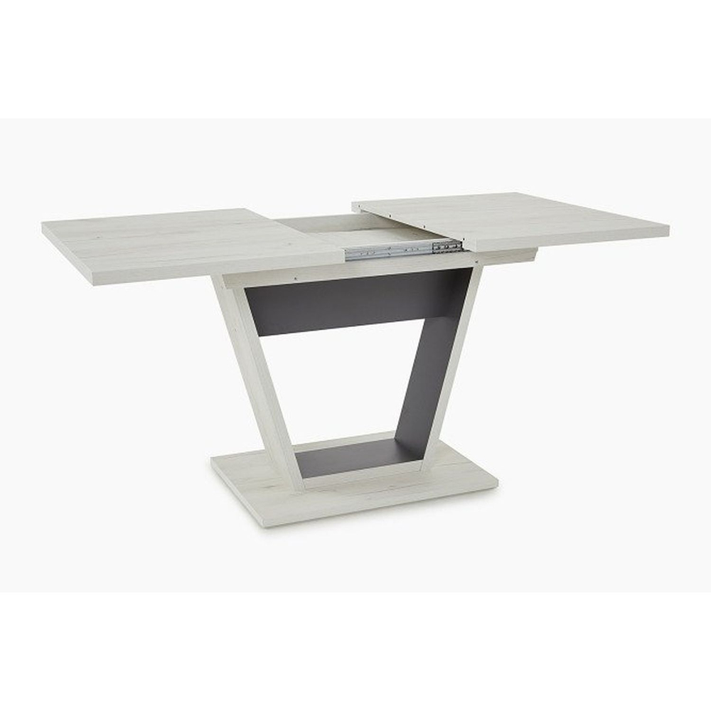 Стол кухонный обеденный раздвижной Дуб Крафт Серый/Серый Графит, Гавана Тип 1, 120х80х75,5 см