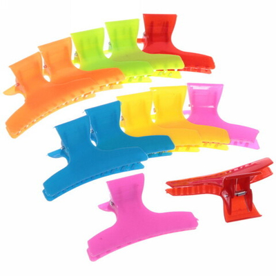 Зажим для волос парикмахерский «Велада», микс 6 цветов, 8см