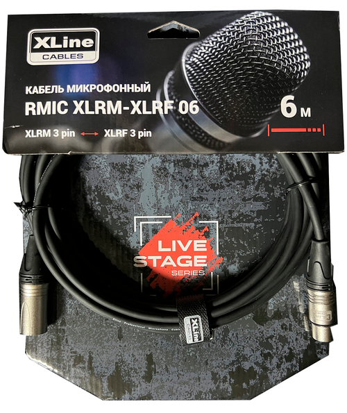 XLINE Cables RMIC XLRM-XLRF 06 Кабель микрофонный