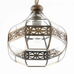 Citilux Гера-2 CL444210 Подвесной светильник витражный Бронза