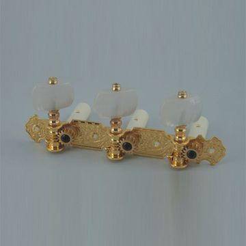 AOS-020V1P Комплект колковой механики на планке, позолоченный, 35мм, Alice