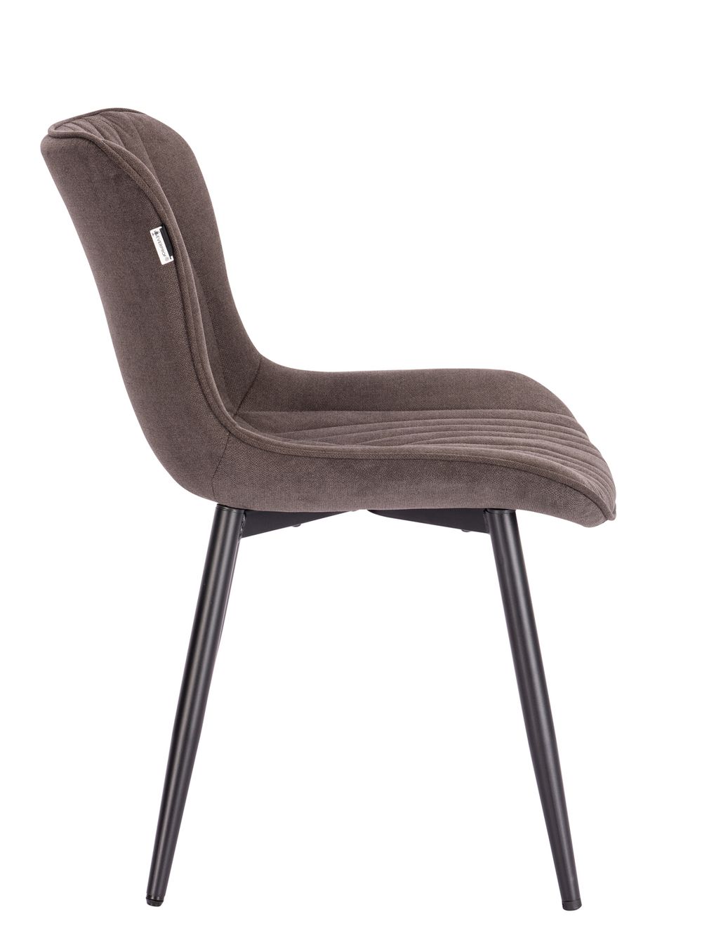 Обеденный стул Everprof Aqua, с поясничной поддержкой, обивка ткань, темно-коричневый