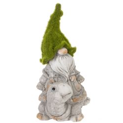 GAEM Фигурка декоративная "Гном на черепахе", L12 W8 H18 см