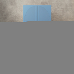 Шкаф Агератум МДФ двухсекционный Сапфир структурный (0,3) G4018-62A матовая - Дуб молочный 8622  100*45*220