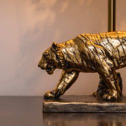 Настольная лампа Тигр Бронза с абажуром Сити - 2