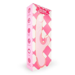 Розовый двусторонний вибромассажер DJ Sona - 23,2 см. (Цвет: нежно-розовый)