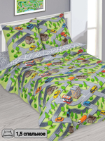 Постельное белье 1 5 спальное, бязь, 100% хлопок, 1 наволочка 70х70