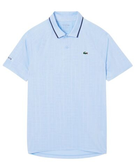 Теннисное поло Lacoste Tennis x Novak Djokovic On Court - pastel blue