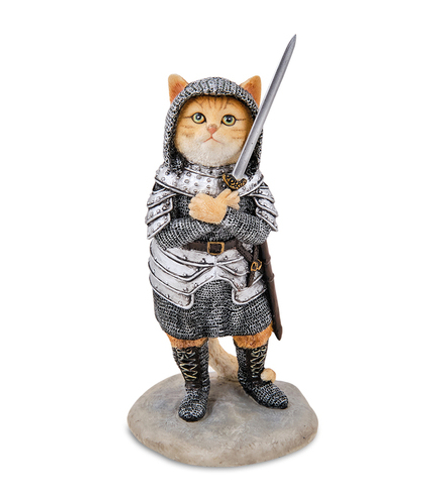 Veronese WS-1241/ 3 Статуэтка «Сэр Пусилот - кошачий рыцарь»