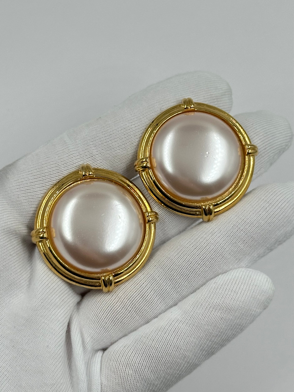 Серьги «жемчужные» Monet