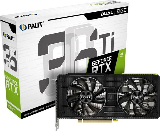 Видеокарта Palit GeForce RTX 3060 Ti Dual