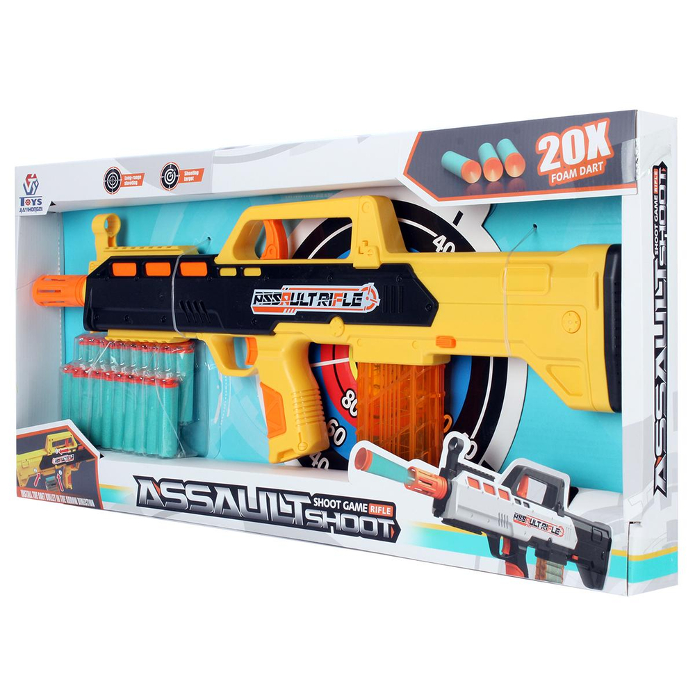 Автомат с мягк.пулями, коробка 648-95