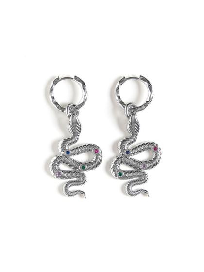 Серьги "Snake" Big Silver