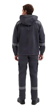 Костюм "Грань" (куртка с капюшоном+п/к) цв. серый