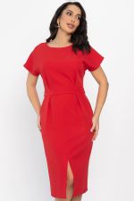 Платье с карманами Утренняя роса (красное) П14372-16М LT Collection