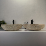 Раковина из мрамора ПАРА! Oval Marmo Wave OM-62884 57*37*15 120