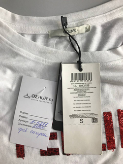 Футболка Colin's практичная, маркировка S, визуально 44 размер, новая