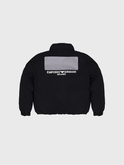 Пуховик Emporio Armani Milano Logo Nylon Jacket Black
