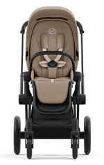 Коляска 3 в 1 Cybex Priam IV Matt Black complete и автокресло Aton B2 i-Size Volcano Black Cozy Beige