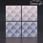 Гипсовая 3D панель Текущий песок