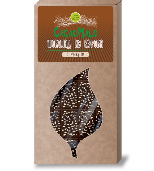 СКИДКА 50% Шоколад из Кэроба необжаренного с кунжутом, 85г.