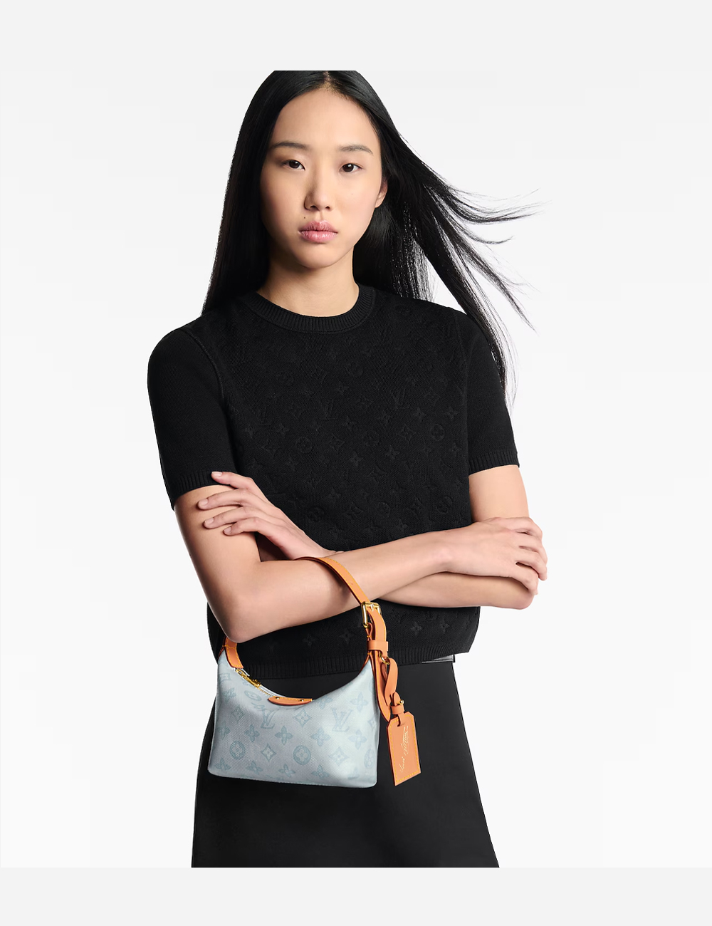 Клатч Louis Vuitton Pochette Hills "Monogram Origine Bleu Courrier"