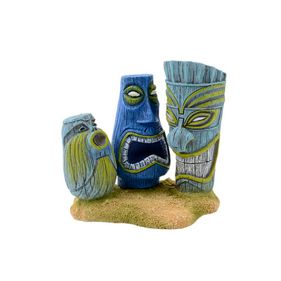 Декорация пластиковая PRIME "Тотем из трех масок" 10x7x9.5