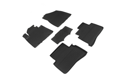 Резиновые коврики с высоким бортом для Hyundai Tucson III (рест.) 2018-2021 Seintex.90859